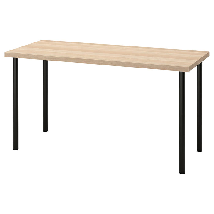 LAGKAPTEN Table top, White stained oak effect, 140x60cm