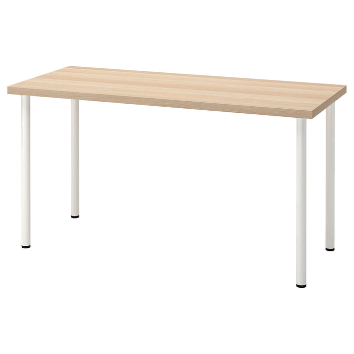 LAGKAPTEN Table top, White stained oak effect, 140x60cm