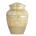 Large/Adult 200 Cubic Inch Mother of Pearl Funeral Cremation Urn for Ashes