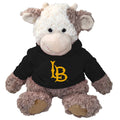 LB Cow with Black Hood Plush - Brown/White, Mascot Factory