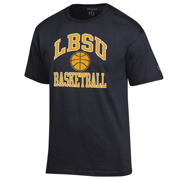 LBSU Arched Basketball T-Shirt  -Black, Champion