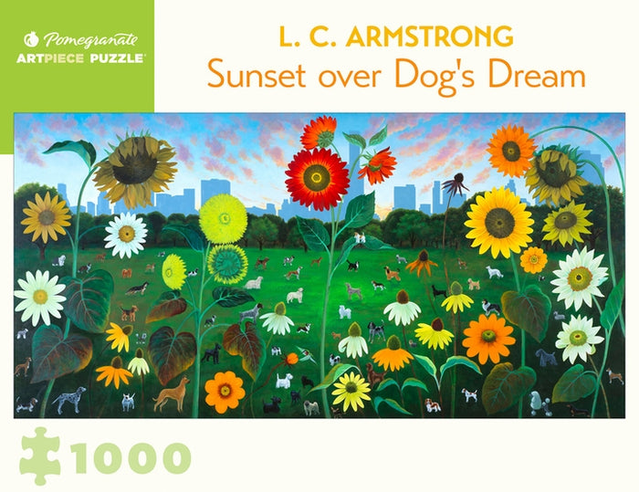 L.C. Armstrong: Sunset Over Dog's Dream 1000 Piece Jigsaw Puzzle - Quick Ship - Puzzlicious.com
