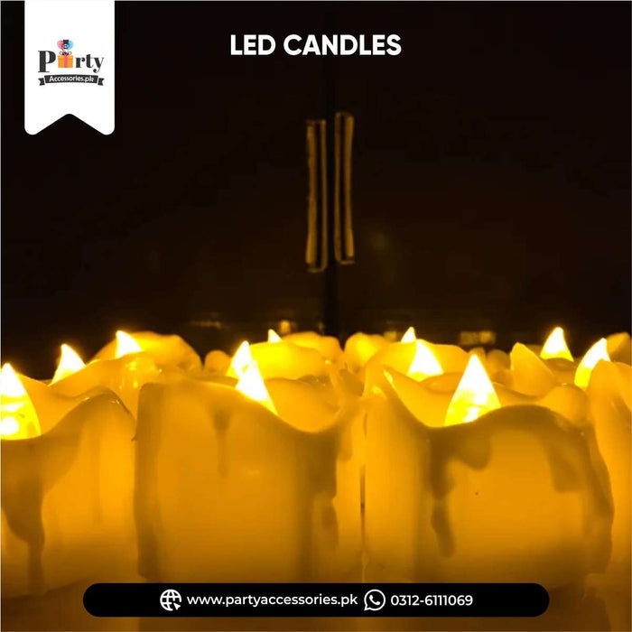 led tea light dining decoration candles for parties event and anniversary