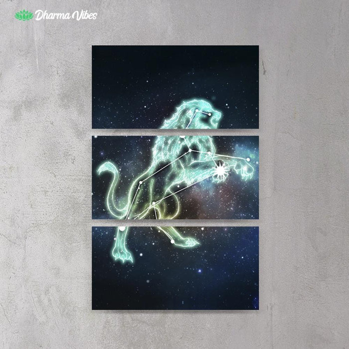 Leo Zodiac by McAshe 3-Piece Canvas