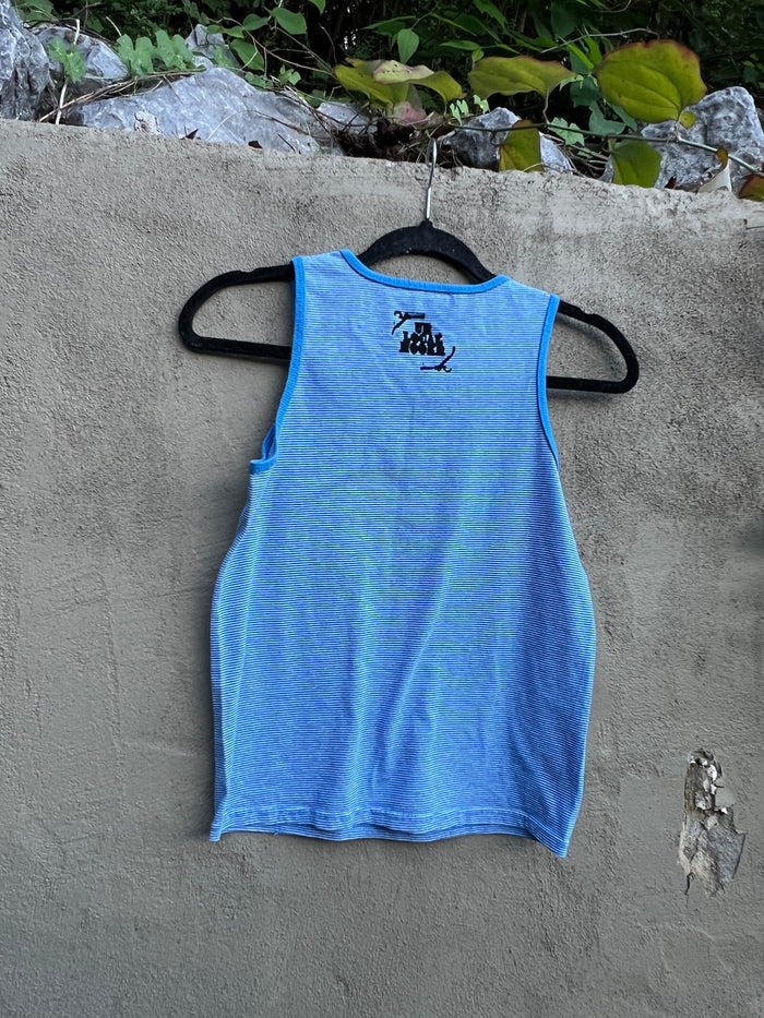 Like You Mean It - Blue Striped Tank Top