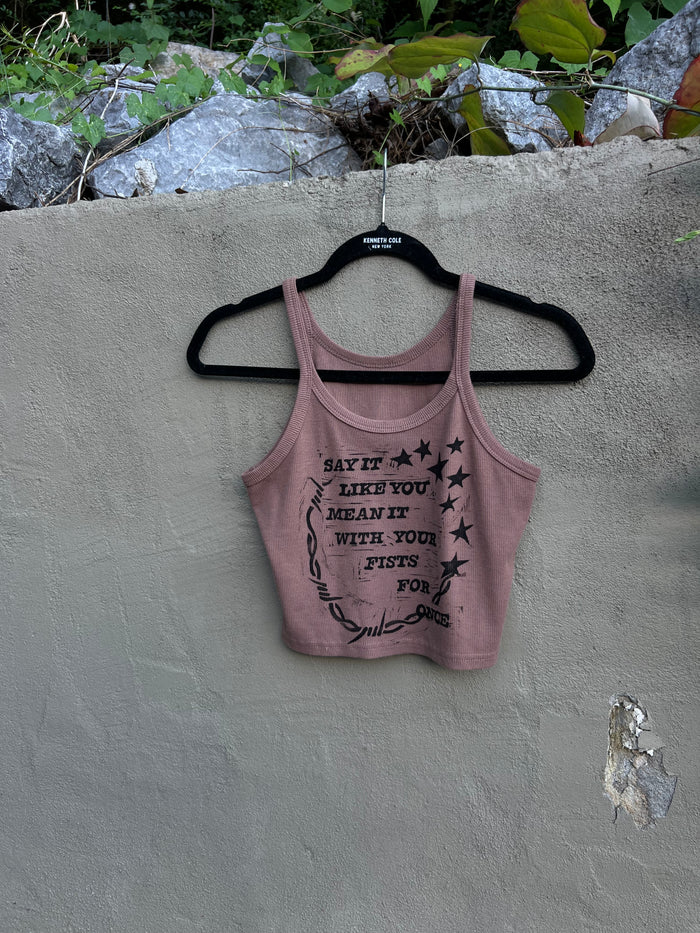 Like You Mean It - Brown Tank Top