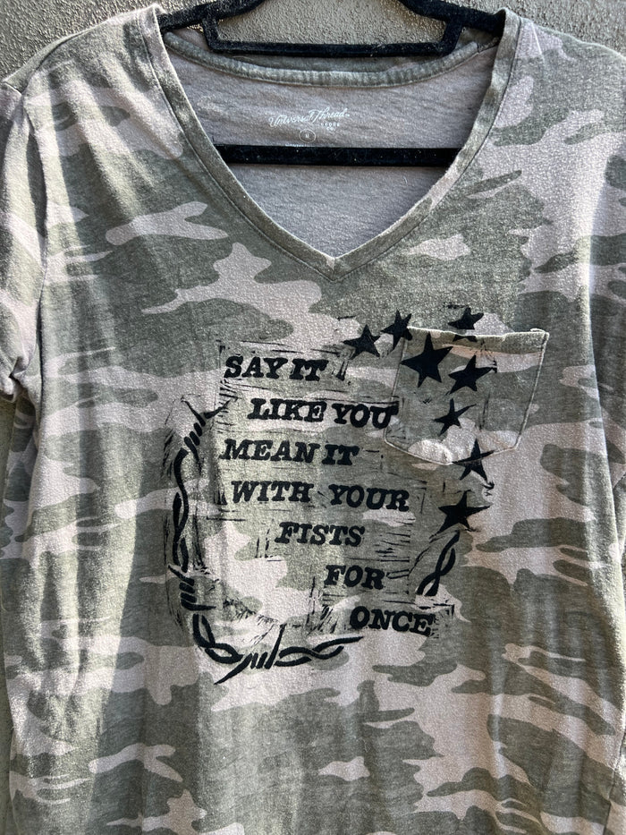 Like You Mean It - Camo Tshirt