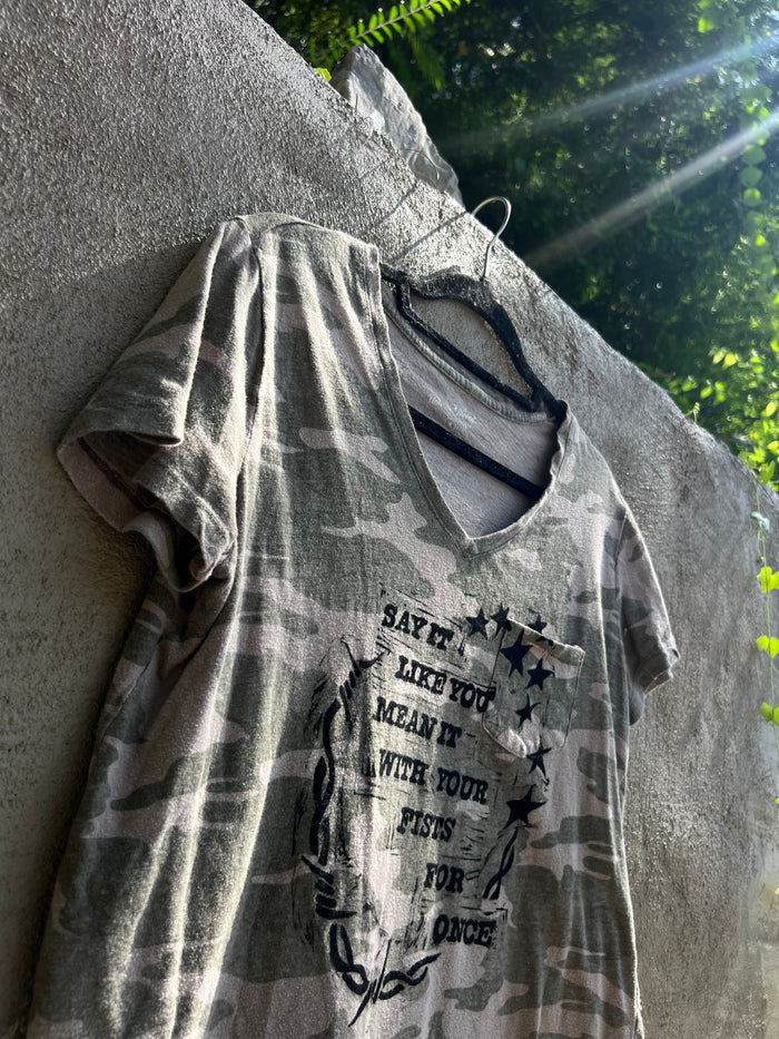 Like You Mean It - Camo Tshirt
