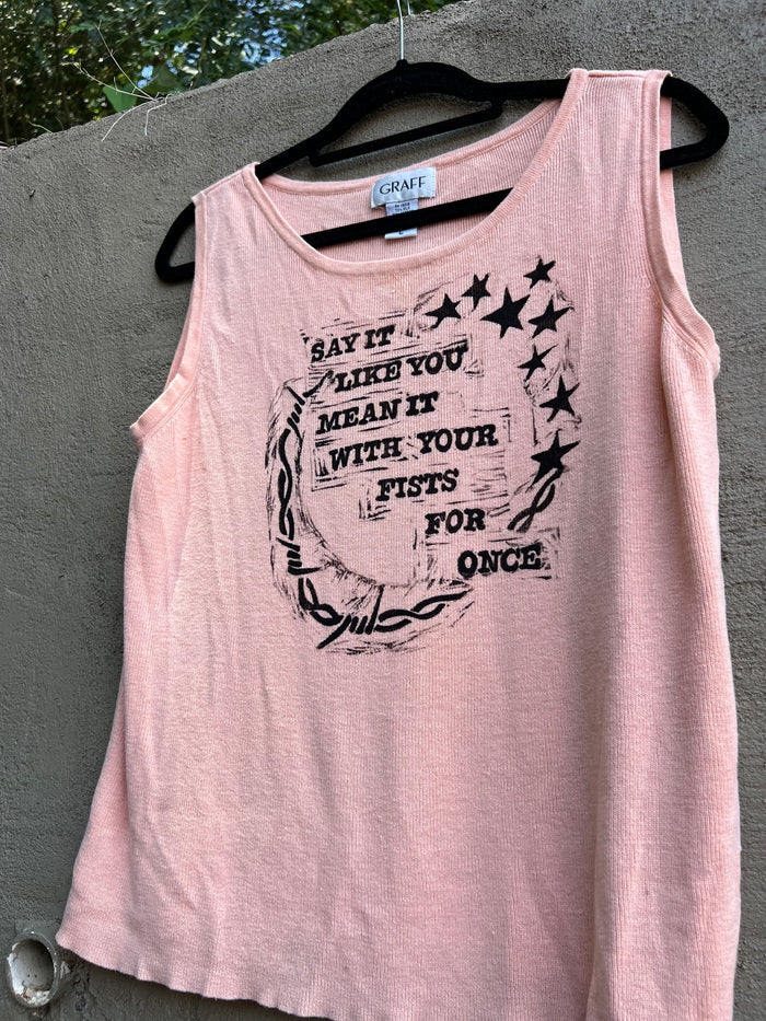 Like You Mean It - Peach Tank Top