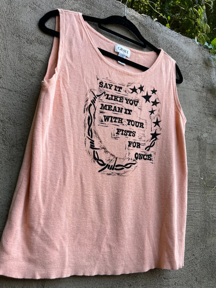Like You Mean It - Peach Tank Top