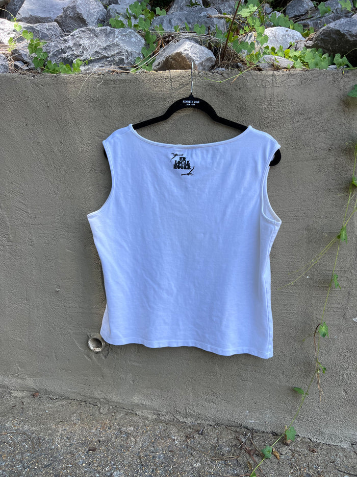 Like You Mean It - White Eyelet Tank Top