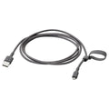 LILLHULT USB-A to USB-micro, Dark grey, 1.5m