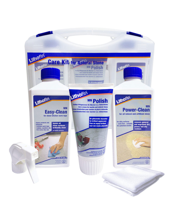 Lithofin Care Kit With Wax For Natural Stone Care - PE - Stone Doctor Australia - Marble & Stone > Bench Top Care > Cleaning & Maintenance