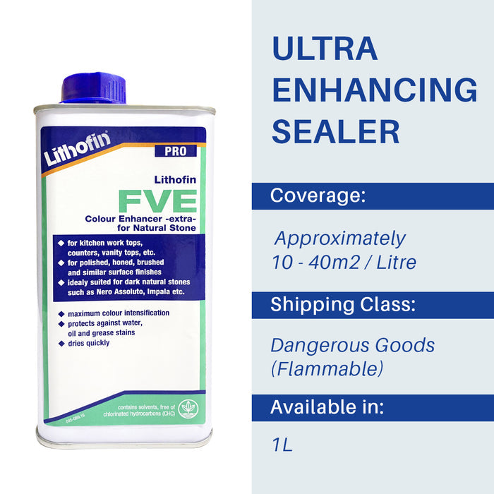Lithofin FVE - 1 LITRE - Stone Doctor Australia - Natural Stone > Protective Treatment > Premium Wet Look Penetrating Sealer