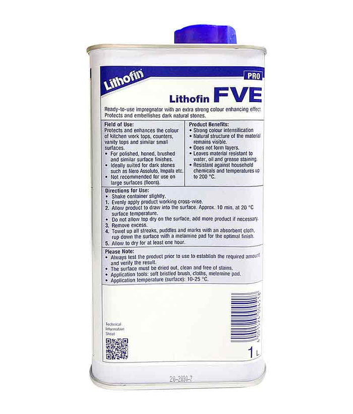 Lithofin FVE - 1 Litre - Stone Doctor Australia - Natural Stone > Protective Treatment > Premium Wet Look Penetrating Sealer