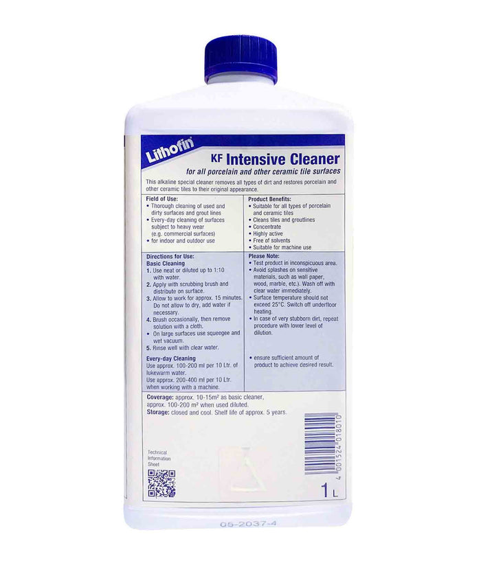 Lithofin KF Intensive Cleaner - Stone Doctor Australia - Porcelain & Ceramic Tiles > Alkaline Product > Deep Periodic Cleaning