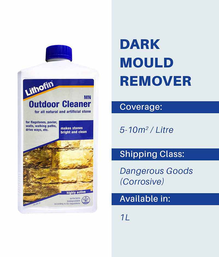 Lithofin MN Outdoor-Cleaner - 1 Litre - Stone Doctor Australia - Natural Stone Pavers > Speciality Chemicals > Dark Mold Removers