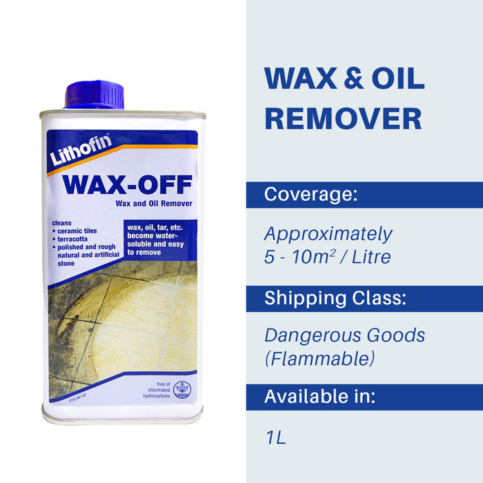 Lithofin WAX-OFF - 1 LITRE - Stone Doctor Australia - Natural & Engineered Stone > Speciality Chemicals > Wax Remover