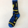 Los Angeles Rams End to End Black Crew Socks