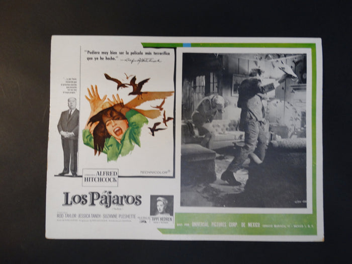 LOS PAJAROS (The Birds) 1963 Vintage half sheet poster