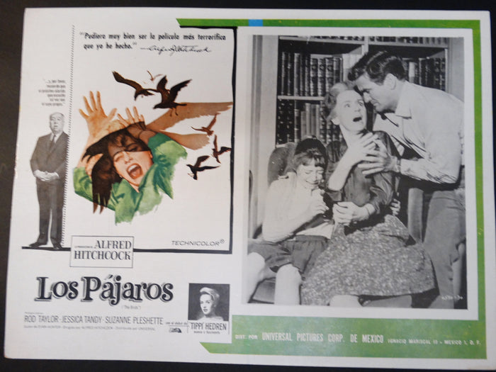 LOS PAJAROS (The Birds) 1963 Vintage half sheet poster