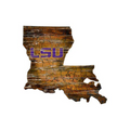 LSU Tigers 12" x 12" State Wall Art"