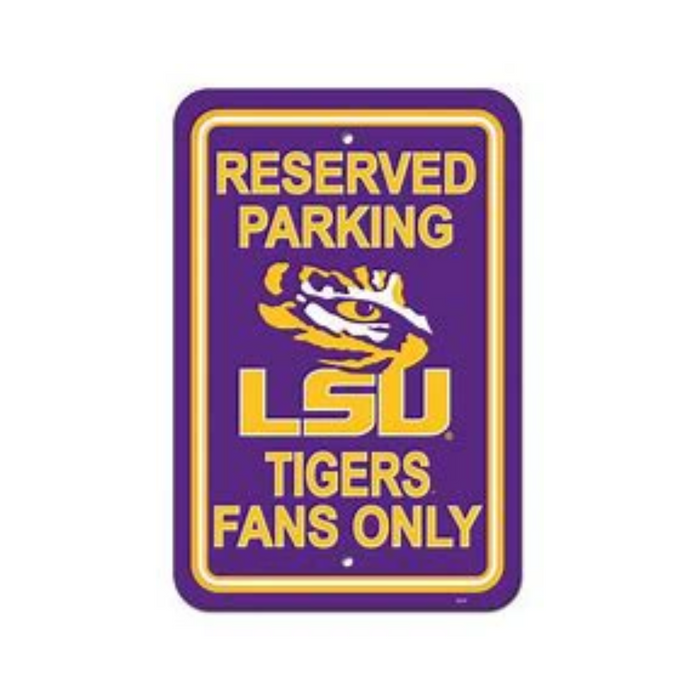 LSU Tigers Parking Sign