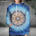 Magen Star Blue Mandala by McAshe Hoodie