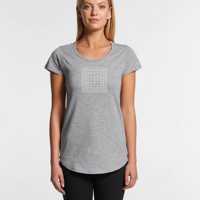 Mali Square Logo Tee - Athletic Grey - ON SALE