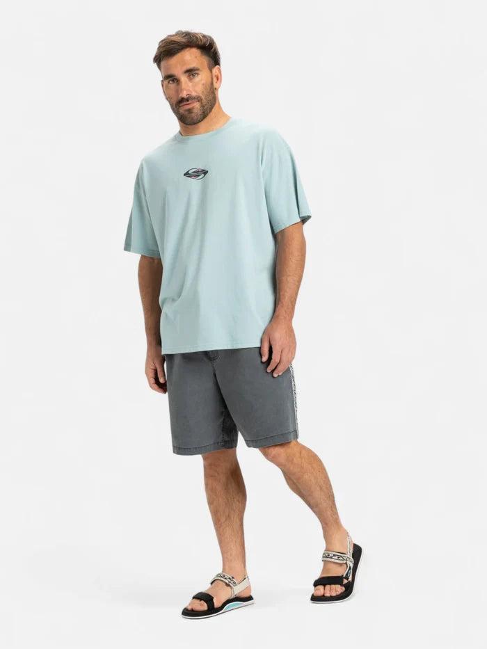 Malla Bermuda Quiksilver Taxer Global Heat Gris Oscuro