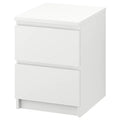 MALM chest of 2 drawers/bedside table, White