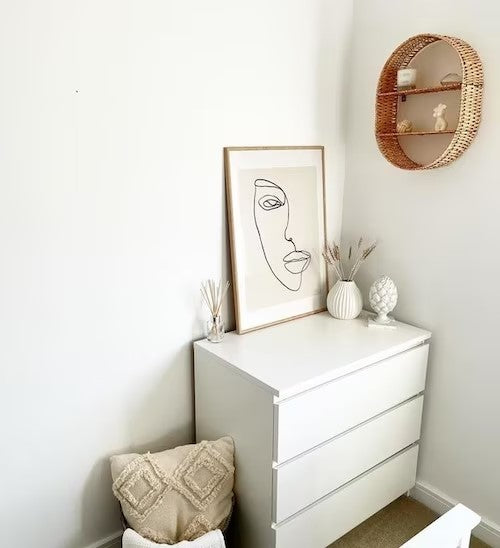 MALM chest of 3 drawers, White