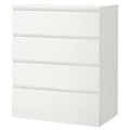 MALM Chest of 4 drawers, White