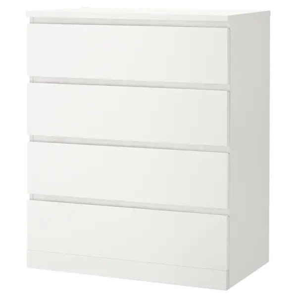 MALM Chest of 4 drawers, White
