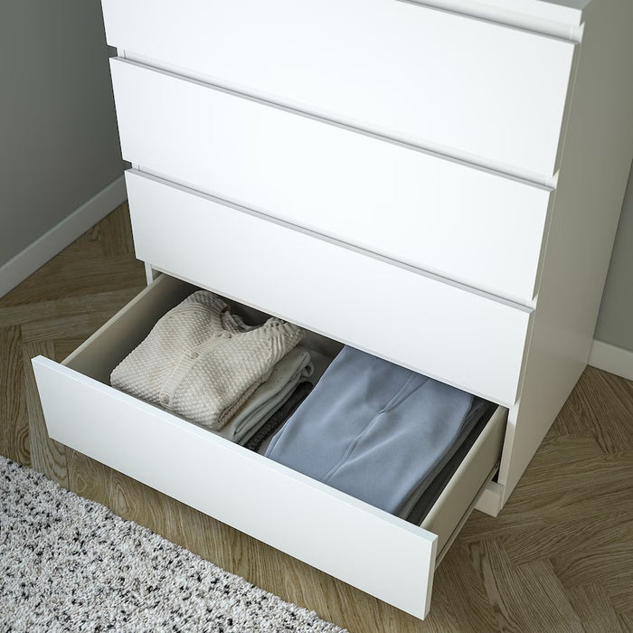MALM Chest of 4 drawers, White