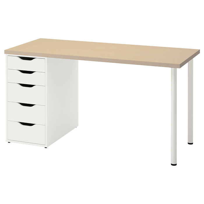 MALSKYTT Table top, 140x60cm, Birch/veneer
