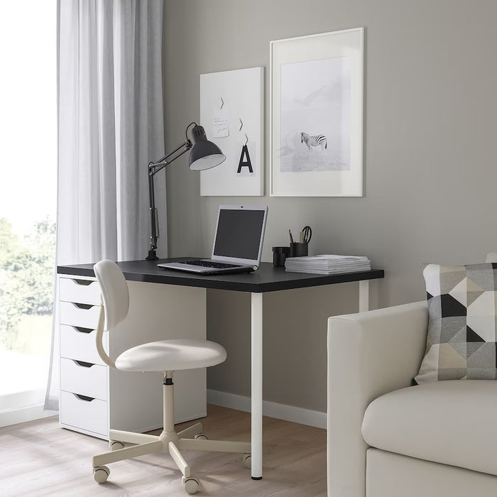 MALVAKT Table top, Black, 120x80cm