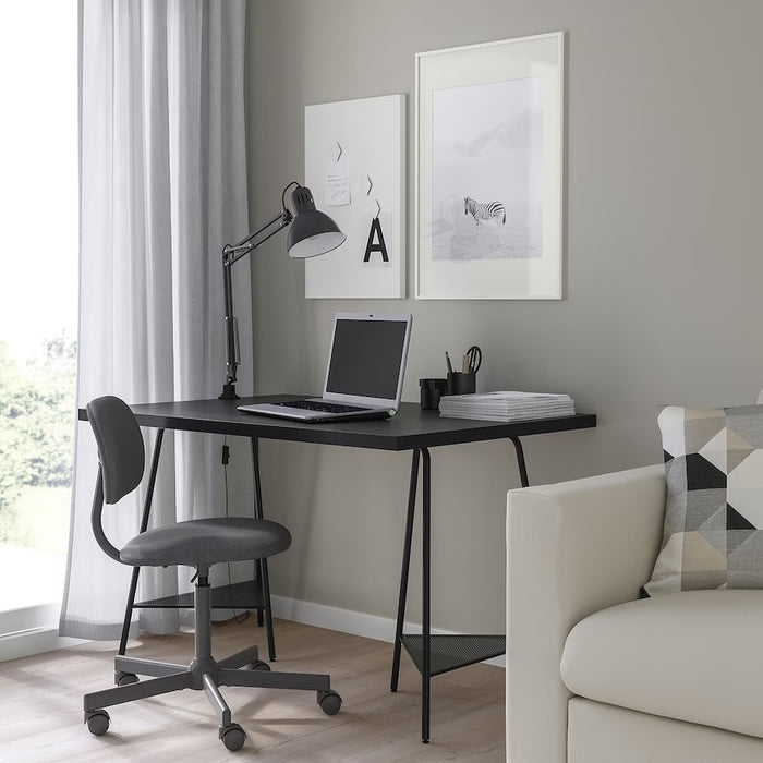 MALVAKT Table top, Black, 120x80cm