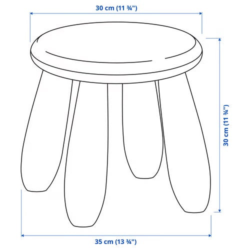 MAMMUT Children's stool, Red