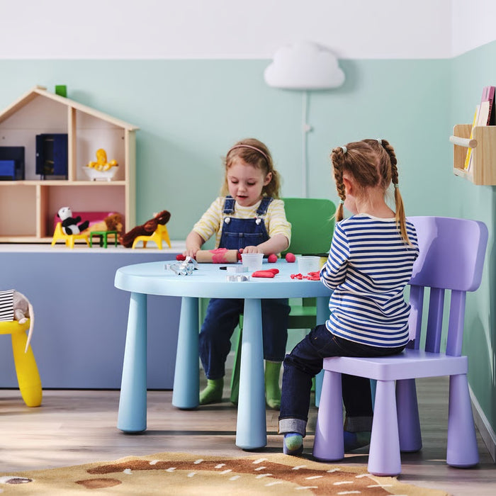 MAMMUT Children's table, Light blue, 85cm