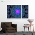 Mandala Love by Cameron Gray 3-Piece Canvas