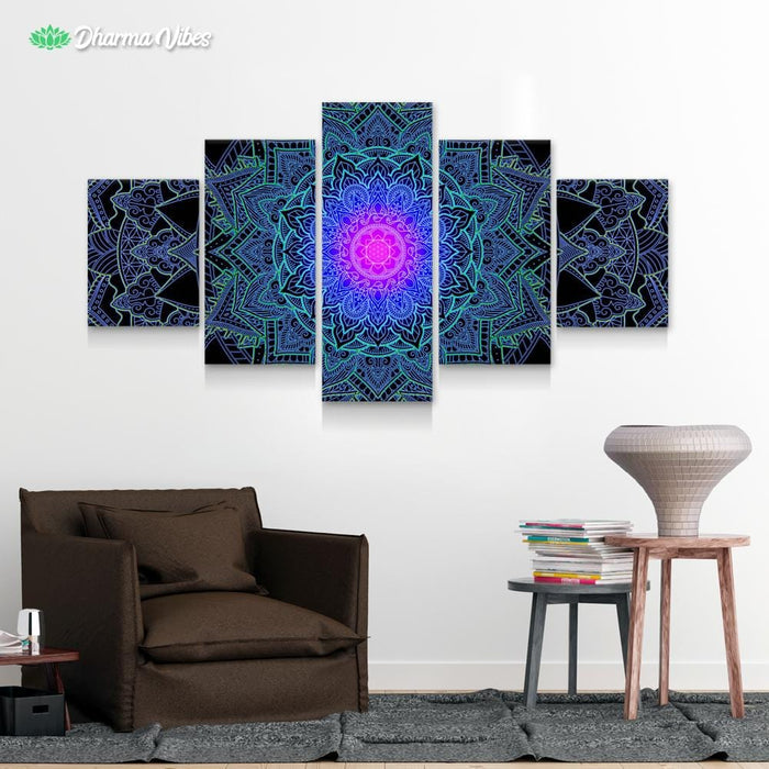 Mandala Love by Cameron Gray 5-Piece Canvas