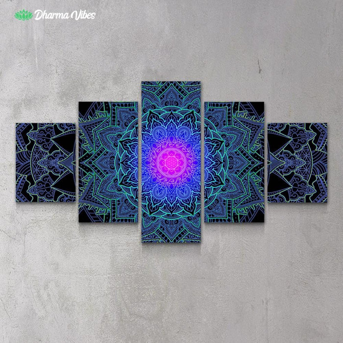 Mandala Love by Cameron Gray 5-Piece Canvas
