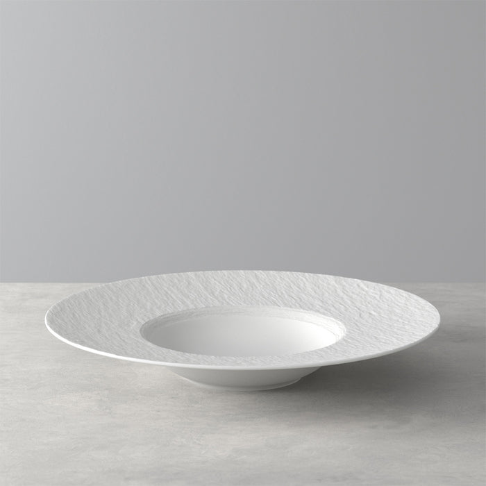 Manufacture Rock Blanc Pasta Plate 28 cm
