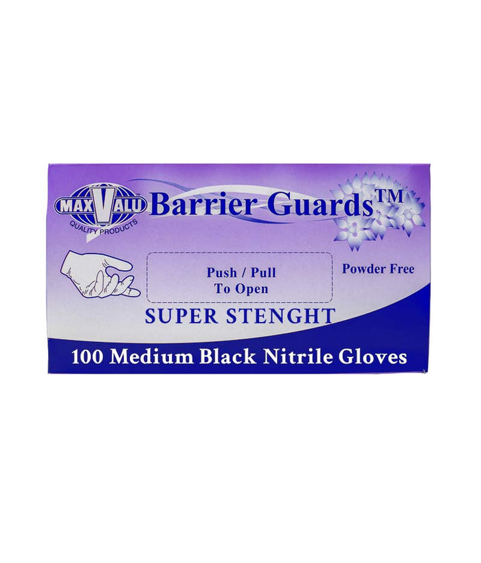 MaxValu Black Powder Free Nitrile Gloves - 100 Pcs Per Box - Stone Doctor Australia - Personal Protection > Powder Free > Nitrile Gloves