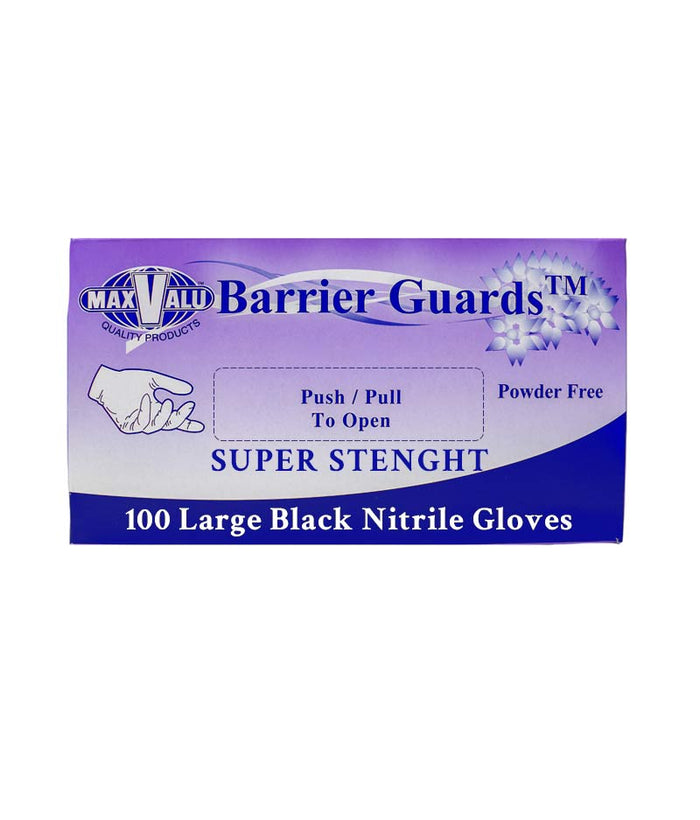 MaxValu Black Powder Free Nitrile Gloves - 100 Pcs Per Box - Stone Doctor Australia - Personal Protection > Powder Free > Nitrile Gloves