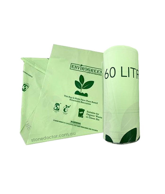 MaxValu Heavy Duty 60L Compostable Star Seal Bin Liner - Stone Doctor Australia - Cleaning Products > Waste Management > Garbage Bag