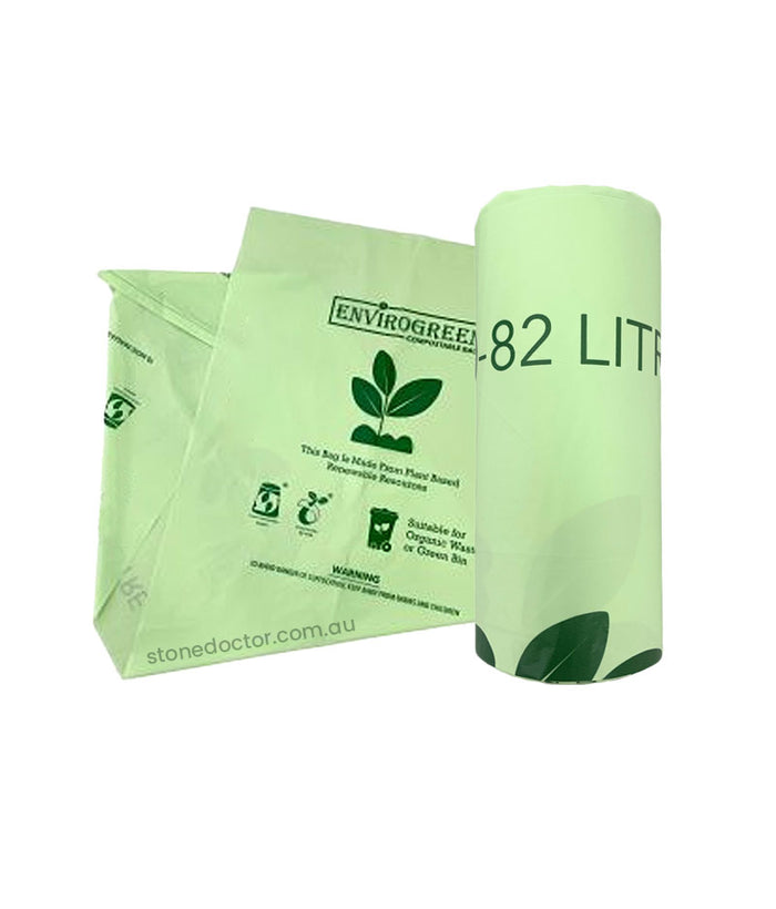 MaxValu Heavy Duty 80-82L Compostable StarSeal Bin Liner - Stone Doctor Australia - Cleaning Products > Waste Management > Garbage Bag