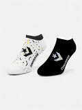 Medias Converse Splat Bipack OX Blanco Negro