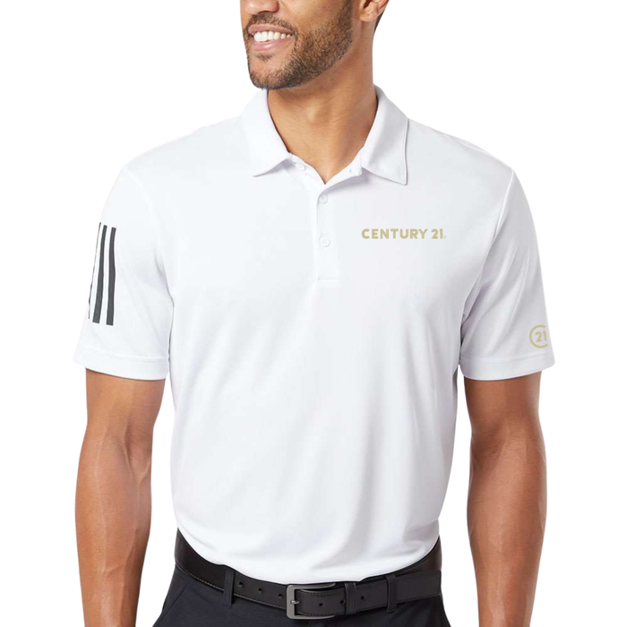 Adidas Mens 3-Stripes Polo – Century 21 Edition